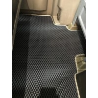 Поліуретанові килимки 2-ряд для ориг. Вантаж-пас. (EVA, чорні) для Volkswagen Crafter 2006-2017