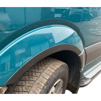 Накладки на арки узкие (4 шт, черные) для Volkswagen Crafter 2006-2017