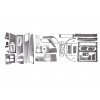 Накладки на панель (40 деталей) Карбон для Volkswagen Crafter 2006-2017 - 52503-11