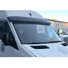 Козырек на лобовое стекло V-3 (черный глянец, 5мм) для Volkswagen Crafter 2006-2016 гг