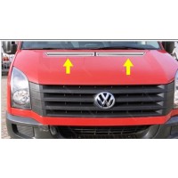 Накладка на капот (2 шт, нерж) для Volkswagen Crafter 2006-2017