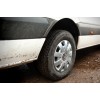 Колпаки серые ABS (1-катковый, 4 шт) для Volkswagen Crafter 2006-2016 гг