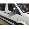 Накладки на дзеркала (2 шт) Carmos, Турецька сталь для Volkswagen Crafter 2006-2017 - 49876-11