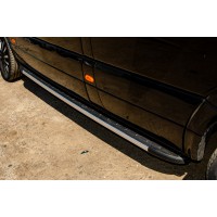 Боковые пороги Duru (2 шт., алюминий) Long/ExtraLong для Volkswagen Crafter 2006-2017