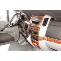Накладки на панель (19 деталей) Карбон для Volkswagen Crafter 2006-2017