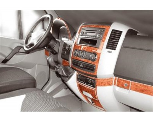 Накладки на панель (19 деталей) Алюміній для Volkswagen Crafter 2006-2017 - 52508-11