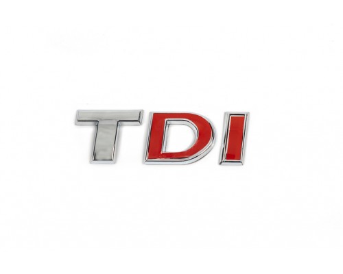 Напис Tdi (косий шрифт) Червоний DІ для Volkswagen Crafter 2006-2017