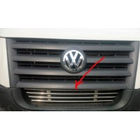 Решетка в бампер (нерж) для Volkswagen Crafter 2006-2017
