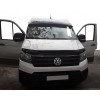 Volkswagen Crafter 2017+ Козирок на лобове скло (чорний глянець, 5мм) - 63523-11