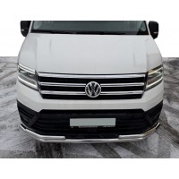 Передній захист ST085 (нерж) для Volkswagen Crafter 2017+