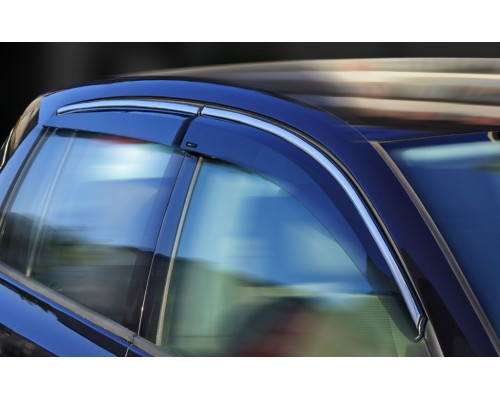 Вітровики з хромом (4 шт., Sunplex Chrome) для Volkswagen Golf 5 - 80683-11