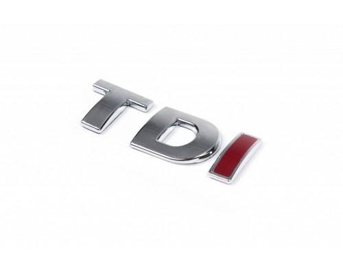 Напис Tdi OEM, Всі літери червоні для Volkswagen Golf 5