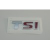 Напис TSI (косий шрифт) TS - хром, I - червоний для Volkswagen Golf 6 - 55121-11