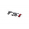 Напис TSI (косий шрифт) TS - хром, I - червоний для Volkswagen Golf 6 - 55121-11