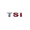 Надпись TSI (прямой шрифт) T - хром, SI - красная для Volkswagen Golf 6 - 55125-11