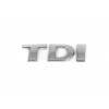 Надпись TDI (косой шрифт) TD - хром, I - красная для Volkswagen Golf 6 - 79207-11