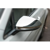 Накладки на зеркала (2 шт, нерж) для Volkswagen Golf 7