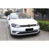 Накладка на передний бампер ЛИП (2017-2020, ABS-пластик) для Volkswagen Golf 7