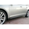 Боковые пороги DPT V-8 (черный глянец) для Volkswagen Golf 7/E-Golf