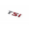 Надпись TSI (косой шрифт) TS - хром, I - красная для Volkswagen Golf 7 - 55127-11