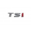 Надпись TSI (косой шрифт) T - хром, SI - красная для Volkswagen Golf 7 - 55128-11