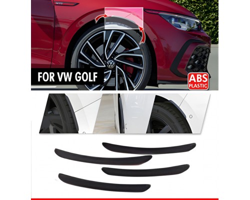 Накладки на арки DPT (4 шт, черные) для Volkswagen Golf 7/E-Golf