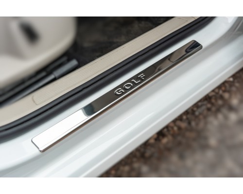 Накладки на пороги OmsaLine V2 (4 шт, нерж) для Volkswagen Golf 7
