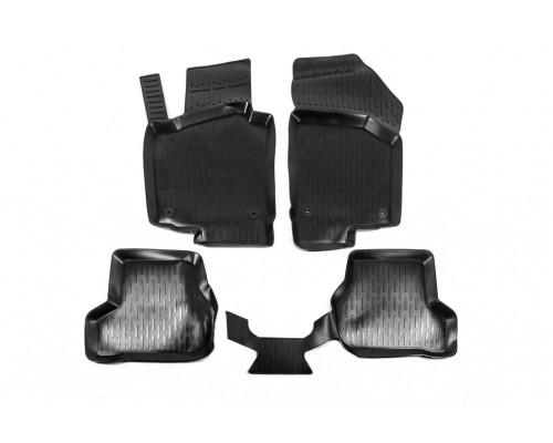 Гумові килимки (4 шт, Niken 3D) для Volkswagen Jetta 2006-2011 - 63411-11