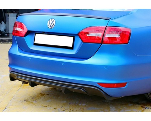 Задний диффузор DPT (2011-2014, черный глянец) для Volkswagen Jetta