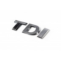 Надпись TDI (под оригинал) TD-хром, I-красная для Volkswagen Jetta 2011-2018