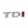Надпись TDI (под оригинал) TD-хром, I-красная для Volkswagen Jetta 2011-2018 - 55110-11