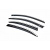 Ветровики с хром полоской (4 шт, Niken) для Volkswagen Jetta 2011-2018 - 52012-11