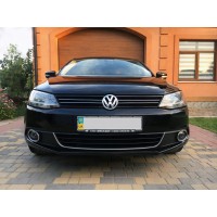 Накладка на противотуманки (2 шт, нерж) OmsaLine - Итальянская нержавейка для Volkswagen Jetta 2011-2018