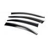 Вітровики з хромом (4 шт, Sunplex Chrome) для Volkswagen Jetta 2011-2018 - 80686-11
