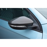 Накладки на дзеркала (2 шт, натуральний карбон) для Volkswagen Jetta 2011-2018