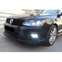 Передняя Lip накладка DPT V-1 (черный глянец) для Volkswagen Jetta 2011-2018 гг