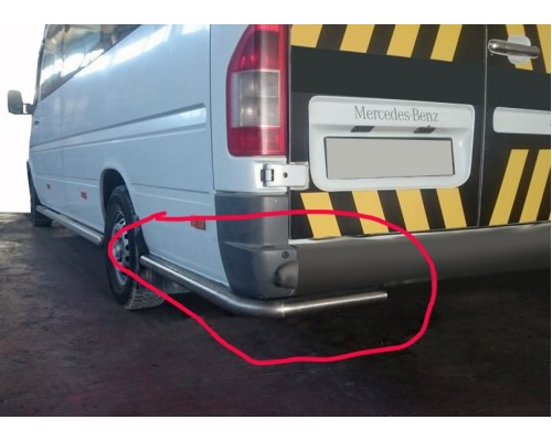 Задні куточки AK-SO (нерж.) Середня база для Volkswagen LT 1998+