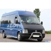 Кенгурятник WT003 (нерж) 60мм, з написом для Volkswagen LT 1998+ - 52884-11