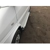 Боковые пороги Allmond Grey (2 шт, алюм) Длинная база для Volkswagen LT 1998+ - 67947-11