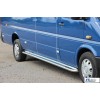Volkswagen LT 1998+ Бічні пороги Premium (2 шт., нерж.) Довга база, d60 - 52669-11