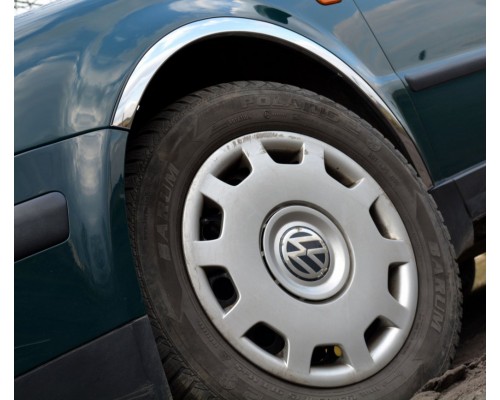Накладки на арки (4 шт, нерж) SW, 2000-2005 для Volkswagen Passat B5 1997-2005