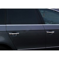 Volkswagen Passat B6 2006-2012 Нижние молдинги стекол (4 шт, нерж.) OmsaLine - Итальянская нержавейка
