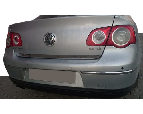 Кромка багажника (нерж) Carmos - Турецька сталь для Volkswagen Passat B6 2006-2012 - 48893-11