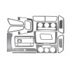 Накладки на панель (основний) Карбон для Volkswagen Passat B6 2006-2012 - 76197-11