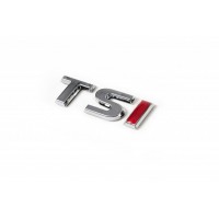 Надпись TSI (под оригинал) TS-хром, I-красная для Volkswagen Passat B7 2012-2015