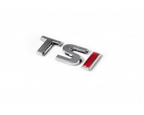 Надпись TSI (под оригинал) T-хром, SI-красные для Volkswagen Passat B7 2012-2015 - 55095-11