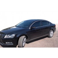 Вітровики з хром молдингом SD (4 шт, HIC) для Volkswagen Passat B7 2012-2015