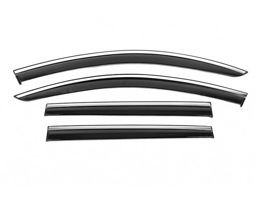 Ветровики с хромом Niken Luxury (SW, 4 шт) для Volkswagen Passat B7 2012-2015 гг