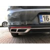 Накладки на глушник Carmos (2019-2021, 3 шт, нерж) для Volkswagen Passat B8 2015+ - 62461-11