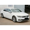 Боковые пороги DPT (черный глянец) для Volkswagen Passat B8 2015-2023 гг